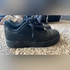 All black Nike air forces